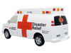 Ambulance American Red Cross Disaster Relief Unit White with Graphics 1/64 Diecast Model Iconic Replicas 64-0222