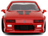 1985 Chevrolet Camaro Red with Black Top and Stripes Collection Series 1/64 Diecast Model Car Majorette MJ8505001010