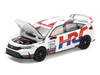 Honda Civic Type R FL5 HRC Honda Racing White with Graphics 1/64 Diecast Model Car Pop Race PR640030
