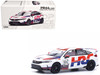 Honda Civic Type R FL5 HRC Honda Racing White with Graphics 1/64 Diecast Model Car Pop Race PR640030