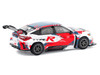Honda Civic Type R TCR Presentation White with Graphics 1/64 Diecast Model Car Pop Race PR640153
