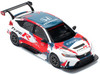 Honda Civic Type R TCR Presentation White with Graphics 1/64 Diecast Model Car Pop Race PR640153