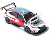 Honda Civic Type R TCR Presentation White with Graphics 1/64 Diecast Model Car Pop Race PR640153