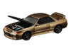 Skyline GT R R32 RHD Right Hand Drive Chrome Gold with Carbon Hood Tokyo Auto Salon 2025 1/64 Diecast Model Car Pop Race PR640190