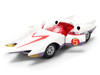 Mach 5 White with Red Stripes and Interior Speed Racer 1967 TV Series Anime Hollywood Rides Series 1/32 Diecast Model Car Jada 35882