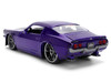 1971 Chevrolet Camaro Z 28 Purple Metallic with Black Hood Bigtime Muscle Series 1/24 Diecast Model Car Jada 36592