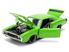 1970 Dodge Charger R T Bright Green with Black Tail Stripe Bigtime Muscle Series 1/24 Diecast Model Car Jada 36595