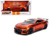 2024 Chevrolet Camaro ZL1 1LE Orange Metallic with Black Stripes Bigtime Muscle Series 1/24 Diecast Model Car Jada 36596