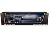 Ford LTL 9000 with 60 Flat Top Sleeper and Fontaine Magnitude Tri Axle Lowboy Trailer Black 1/64 Diecast Model DCP/First Gear 60-2102