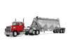 Ford LTL 9000 Day Cab with Heil Pneumatic Tank Trailer Heil Red 1/64 Diecast Model DCP/First Gear 60-2103