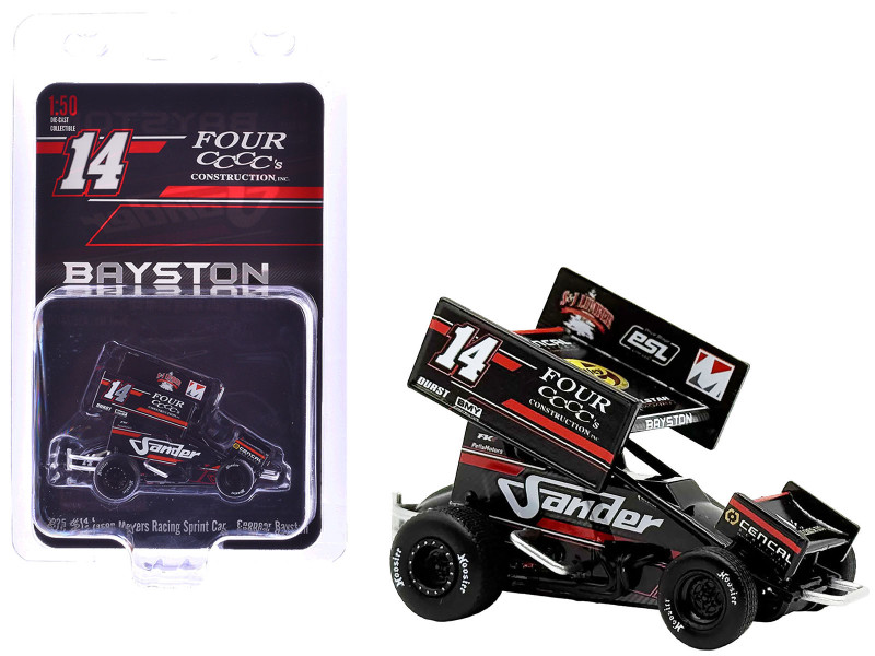 Winged Sprint Car #14 Spencer Bayston Four CCCC s Construction Sander Jason Meyers Racing 2025 1/50 Diecast Model Car ACME A5025006