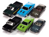 Classic Gold Collection 2025 Release 2 Set of 6 Cars 1/64 Diecast Model Cars Johnny Lightning JLCG037