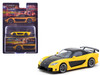 Mazda RX 7 VeilSide Fortune7 RHD Right Hand Drive Yellow and Black Global64 Series 1/64 Diecast Model Tarmac Works T64G-075-YE