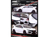 Honda Civic Type R FK8 RHD Right Hand Drive White 1/64 Diecast Model Car Inno Models IN64-FK8-WHI