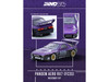 Mazda RX7 FC3S Pandem Rocket Bunny Kit Purple Metallic and Black 1/64 Diecast Model Car Inno Models IN64-RX7FCP-PB