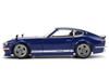 1972 Datsun 240Z Blue with White Stripes JDM Tuners Series 1/24 Diecast Model Car Jada 37020