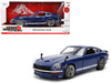 1972 Datsun 240Z Blue with White Stripes JDM Tuners Series 1/24 Diecast Model Car Jada 37020
