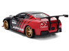 2009 Nissan GT R R35 Ben Sopra Advan Black and Red JDM Tuners Series 1/24 Diecast Model Car Jada 37022