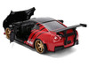 2009 Nissan GT R R35 Ben Sopra Advan Black and Red JDM Tuners Series 1/24 Diecast Model Car Jada 37022
