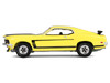 1969 Ford Mustang Boss 302 Bright Yellow with Black Hood and Stripes Barrett Jackson Series 15 1/64 Diecast Model Car Greenlight 37320B