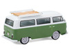 1968 Volkswagen Type II Microbus Green and White Barrett Jackson Series 16 1/64 Diecast Model Car Greenlight 37330C