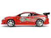 Brian s Mitsubishi Eclipse Red with Graphics Remix The Fast and The Furious 2001 Movie Fast & Furious Series 1/24 Diecast Model Car Jada 36815