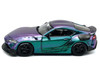 Toyota HKS GR Supra RHD Right Hand Drive Magic Purple Metallic 1/64 Diecast Model Car Pop Race PR64-HKSA90-MG