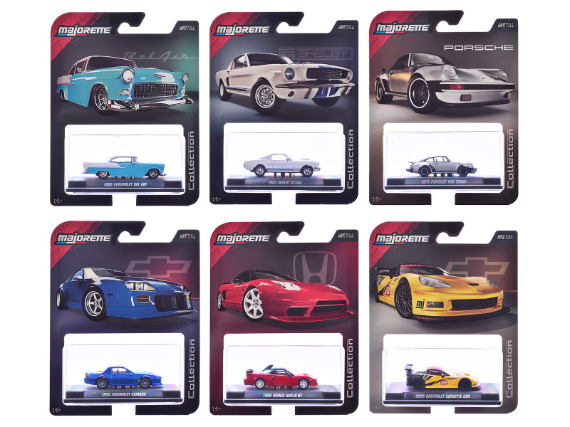 Collector Series Wave 1 2025 Set of 6 pieces 1/64 Diecast Model Cars Majorette 85050010001JA-GTR