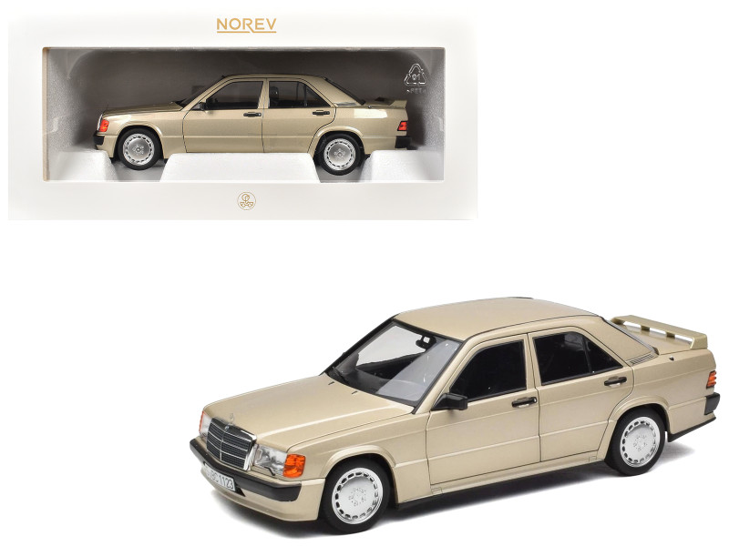 1984 Mercedes Benz 190E 2 3 16 Smoke Silver Metallic 1/18 Diecast Model Car Norev 183831