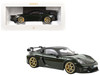 2023 Porsche Cayman GT4 RS Weissach Pack Brewster Green with Carbon Hood 1/18 Diecast Model Car Norev 187250