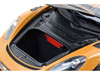 2023 Porsche Cayman GT4 RS Weissach Pack Bahama Yellow with Carbon Hood 1/18 Diecast Model Car Norev 187252
