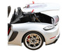 2023 718 Spyder RS Weissach Pack GT Silver Metallic with Carbon Hood 1/18 Diecast Model Car Norev 187270