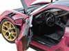 2022 Porsche 911 GT3 RS Weissach Pack Ruby Star Red with Carbon Top and Hood Stripes 1/18 Diecast Model Car Norev 187370