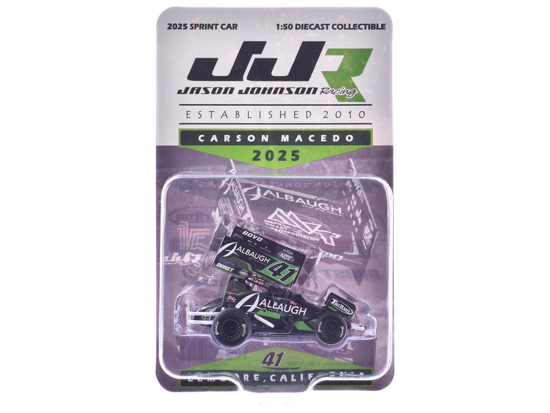 Winged Sprint Car #41 Carson Macedo Albaugh Jason Johnson Racing 2025 1/50 Diecast Model Car ACME A5025008