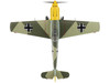 Messerschmitt Bf 109E 3 Fighter Aircraft White 4 Unteroffizier Horst Perez 4 JG 26 1940 German Luftwaffe Air Power Series 1/48 Diecast Model Hobby Master HA8730