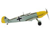 Messerschmitt Bf 109E 3 Fighter Aircraft White 4 Unteroffizier Horst Perez 4 JG 26 1940 German Luftwaffe Air Power Series 1/48 Diecast Model Hobby Master HA8730