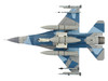 Lockheed F 16C Fighting Falcon Fighter Aircraft 86 0335 Blue Splinter 354th Wing 18th AGRS Eielson AFB 2018 United States Air Force Air Power Series 1/72 Diecast Model Hobby Master HA38005