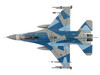 Lockheed F 16C Fighting Falcon Fighter Aircraft 86 0335 Blue Splinter 354th Wing 18th AGRS Eielson AFB 2018 United States Air Force Air Power Series 1/72 Diecast Model Hobby Master HA38005