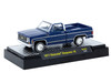1977 Chevrolet Cheyenne 10 Pickup Truck Blue Metallic with White Top and Blue Interior Limited Edition to 7700 pieces Worldwide 1/64 Diecast Model Car M2 Machines 31500-MJS87
