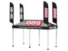 Kaido House BBS Tent V1 Black with Extra Wheels for 1/64 Scale Models Mini GT KHMG199