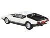 1972 De Tomaso Pantera White and Black 1/64 Diecast Model Car Paragon Models PA-55646