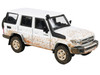 2014 Toyota Land Cruiser 76 White Dirty Off Road Effect 1/64 Diecast Model Car Paragon Models PA-56312