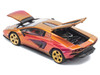 Lamborghini Countach LPI 800 4 Blu Hal Metallic 1/64 Diecast Model Car Pop Race PR640175