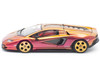 Lamborghini Countach LPI 800 4 Blu Hal Metallic 1/64 Diecast Model Car Pop Race PR640175