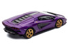 Lamborghini Countach LPI 800 4 Viola Pasifae Purple Metallic Hong Kong Toycar Salon 2025 1/64 Diecast Model Car Pop Race PR640293