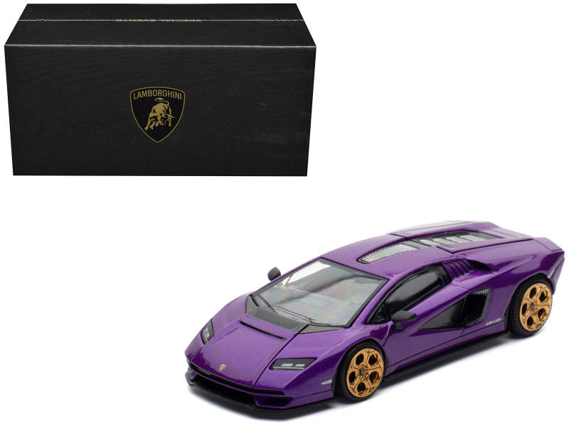 Lamborghini Countach LPI 800 4 Viola Pasifae Purple Metallic Hong Kong Toycar Salon 2025 1/64 Diecast Model Car Pop Race PR640293