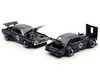 Skyline GT R V8 Drift Hakosuka RHD Right Hand Drive #95 Black and Datsun Laurel C130 RHD Right Hand Drive Black 2 Car Box Set Hong Kong Toycar Salon 2025 1/64 Diecast Model Car Pop Race PR640351-0352