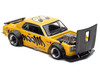 Skyline GT R V8 Drift Hakosuka RHD Right Hand Drive Mooneyes Yellow with Carbon Hood The Model Car Show Singapore 2025 1/64 Diecast Model Car Pop Race PR640296-0297