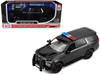 2025 Chevrolet Tahoe PPV Black Custom Builder s Kit Law Enforcement and Public Service Series 1/24 Diecast Model Car Motormax 76816BK