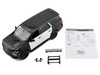 2025 Chevrolet Tahoe PPV Black and White Custom Builder s Kit Law Enforcement and Public Service Series 1/24 Diecast Model Car Motormax 76816BKW